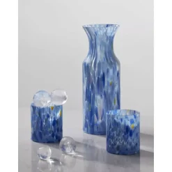 Magnor Swirl Karaffel/vase Blå