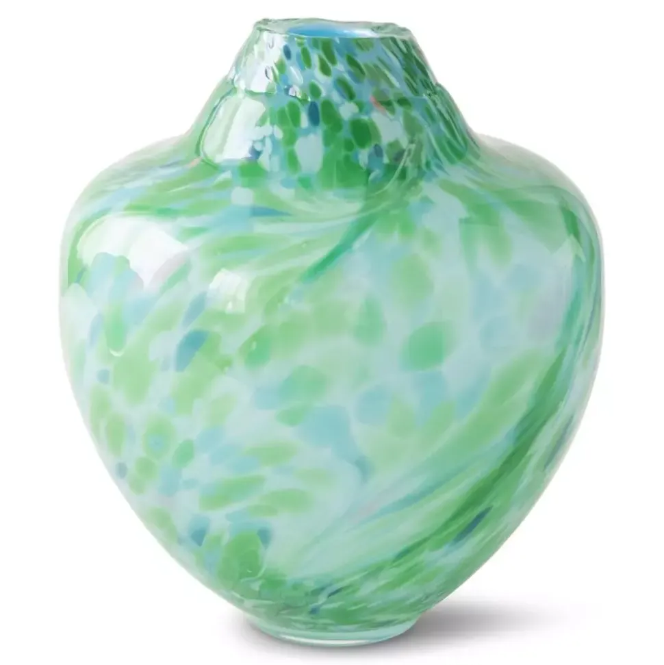 Magnor - Unik skulptur kunstglass grønn multi medium 24 cm