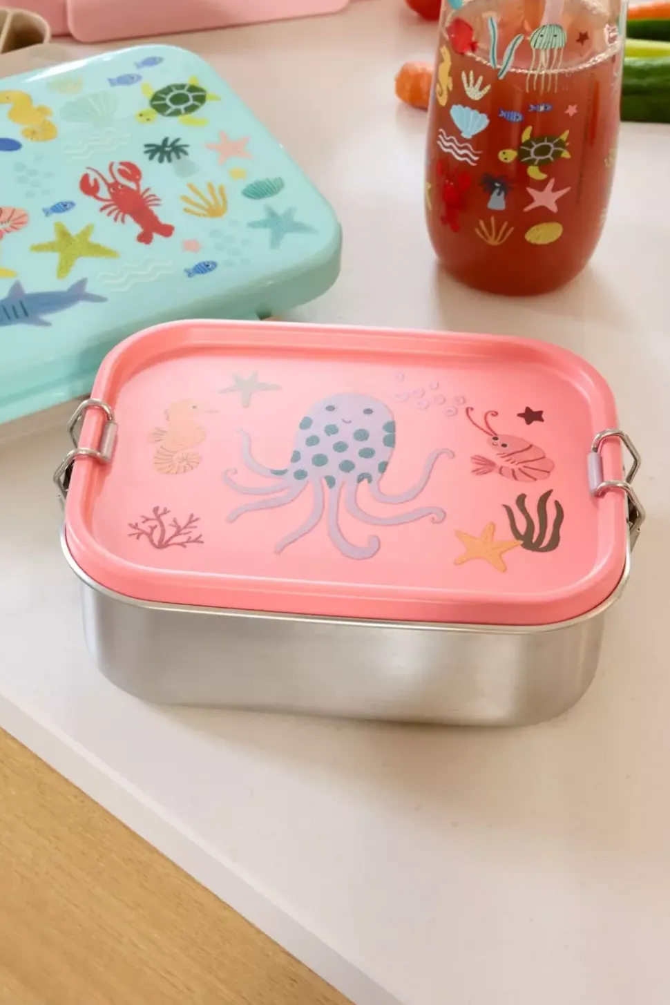 Matboks Med Romdeler Coral Ocean