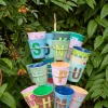 Melamin Bokstavkopp I H9 Rosa