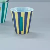 Melamin Bokstavkopp I H9 Striper