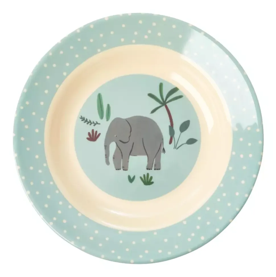 Melaminbolle Barn Blue Jungle
