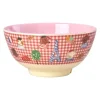 Melaminbolle Med Rødt Kids In Paris Print - Medium - Rosa - 700 Ml