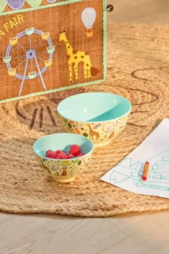Melaminbolle Med Tivolitrykk - Mint - Liten