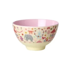 Melaminbolle Med Tivolitrykk - Rosa Liten