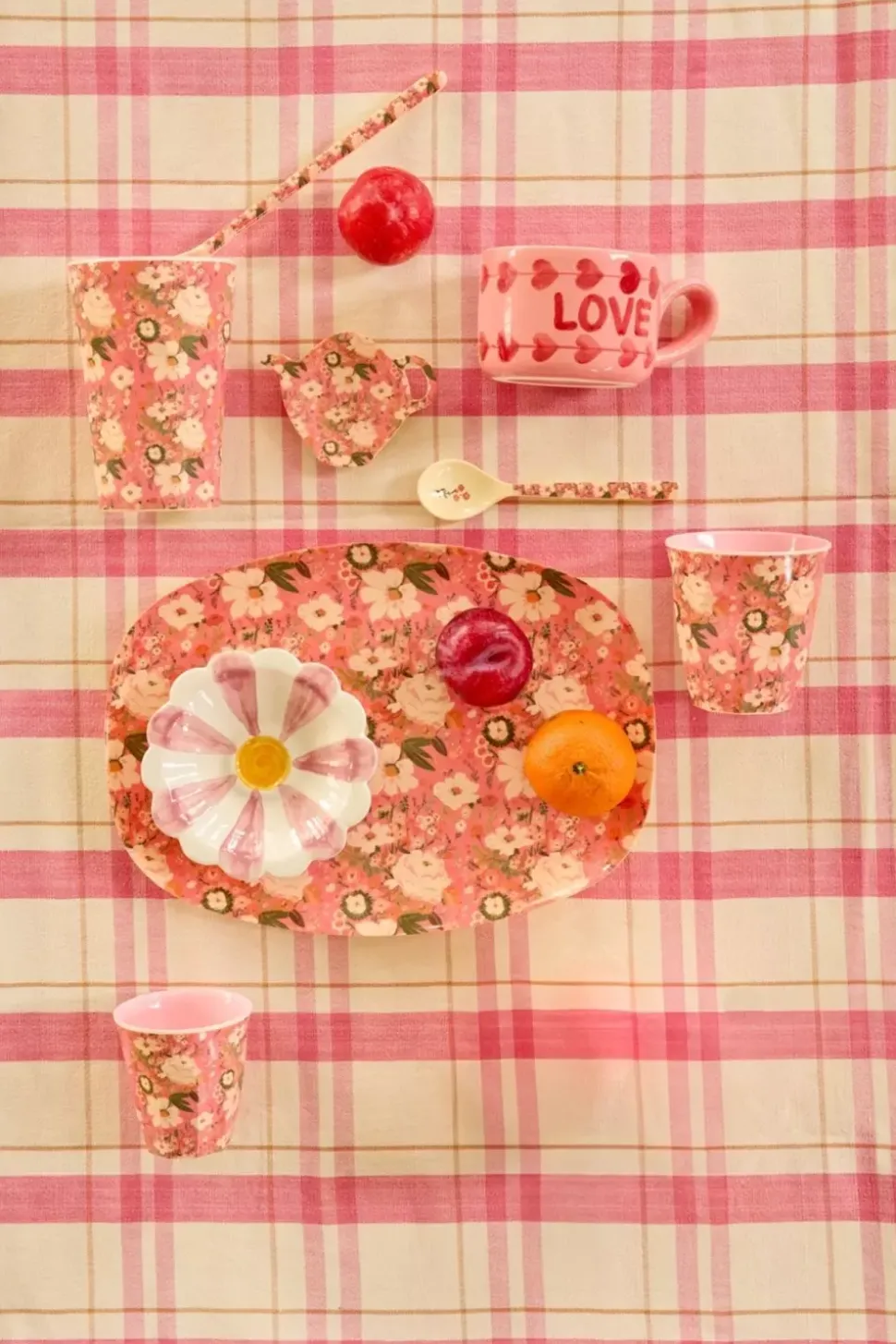 Melaminkopp Alison Flower H9