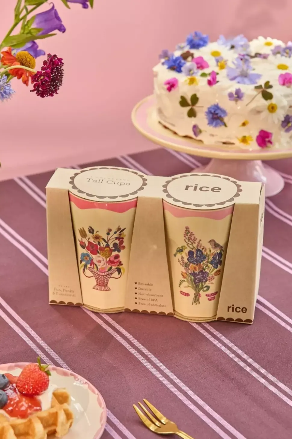 Melaminkopper Nathalie Lété S/2 Rosa