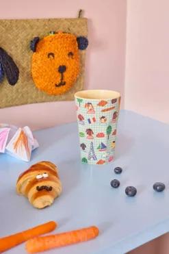 Melaminkopp Kids In Paris Blå H13
