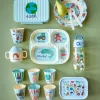 Melaminkopp Med Blått Abc Print - Medium - 250 Ml