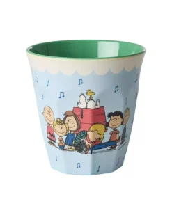 Melaminkopp Snoopy Blå H9
