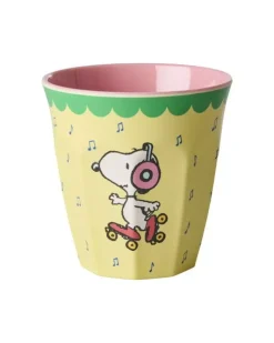 Melaminkopp Snoopy Gul H9