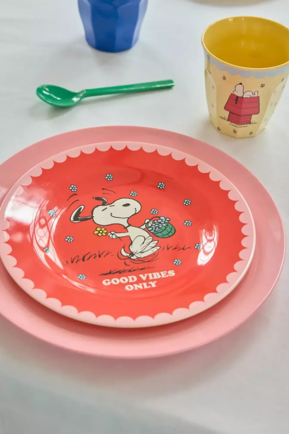 Melaminkopp Snoopy Krem H9