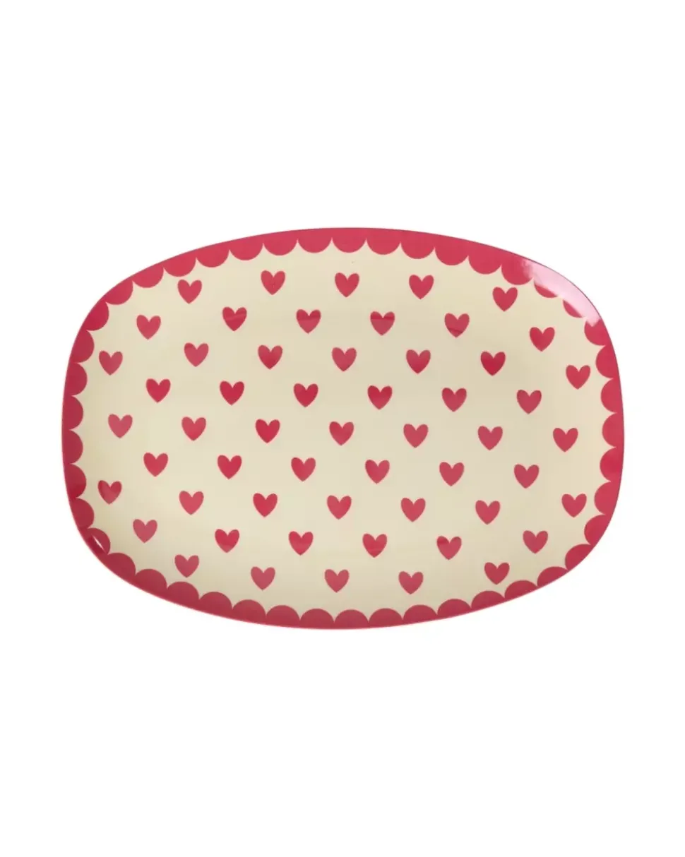 Melamintallerken Favorite Hearts Red Kiss
