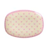 Melamintallerken Favorite Hearts Dark Pink