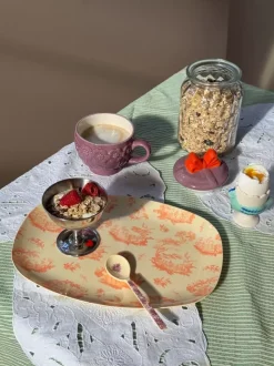 Melamintallerken Med Toile De Rice Trykk