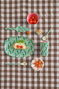 Melamintallerken Peacock Print