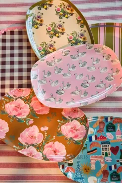 Melamintallerken Retro Bouquet
