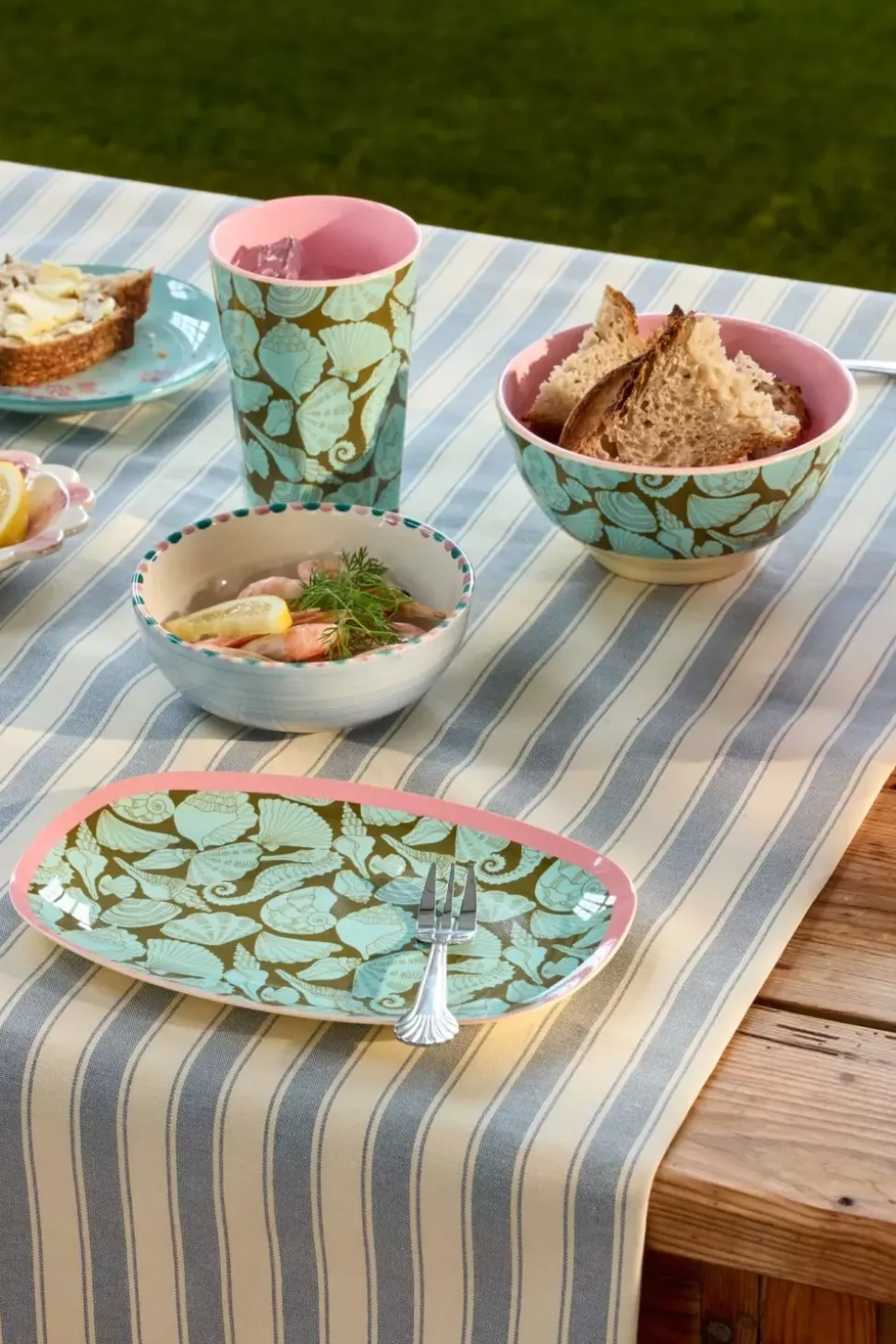 Melamintallerken Seashell