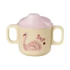 Melamin To-Håndtak Babykopp Rosa