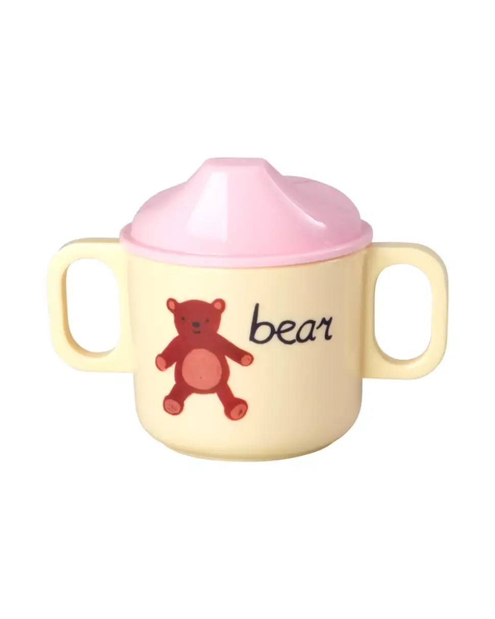 Melamin Tutekopp Med Rosa Abc Print - 250 Ml