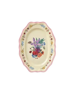 Melamin Vintage Serveringsfat Nathalie Lété Neon Rosa