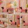 Mignon Lysestake Dachs Med Hatt Rosa