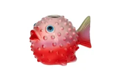 Mignon Vase Kulefisk Rød/Rosa
