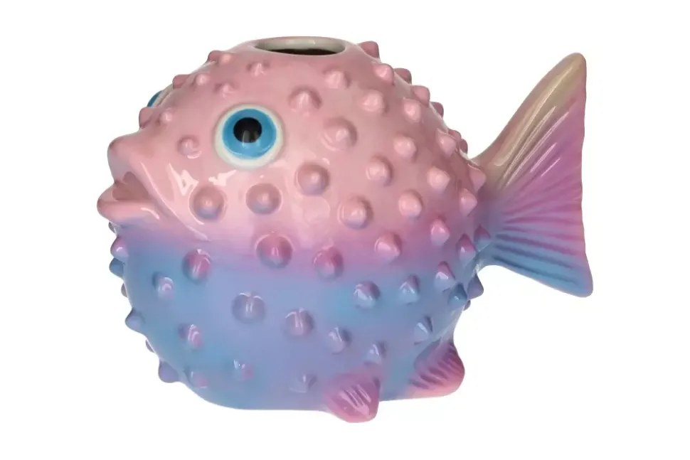 Mignon Vase Kulefisk Rosa/Blå