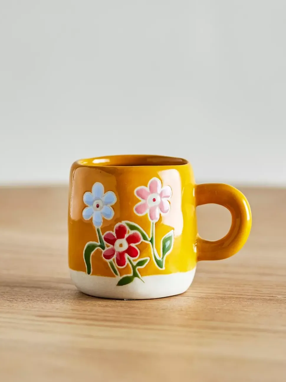 Millie Kopp Oransj Blomster Keramikk
