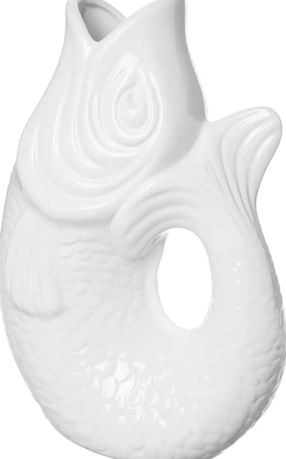 Monsieur Carafon Fiskevase L - Hvit