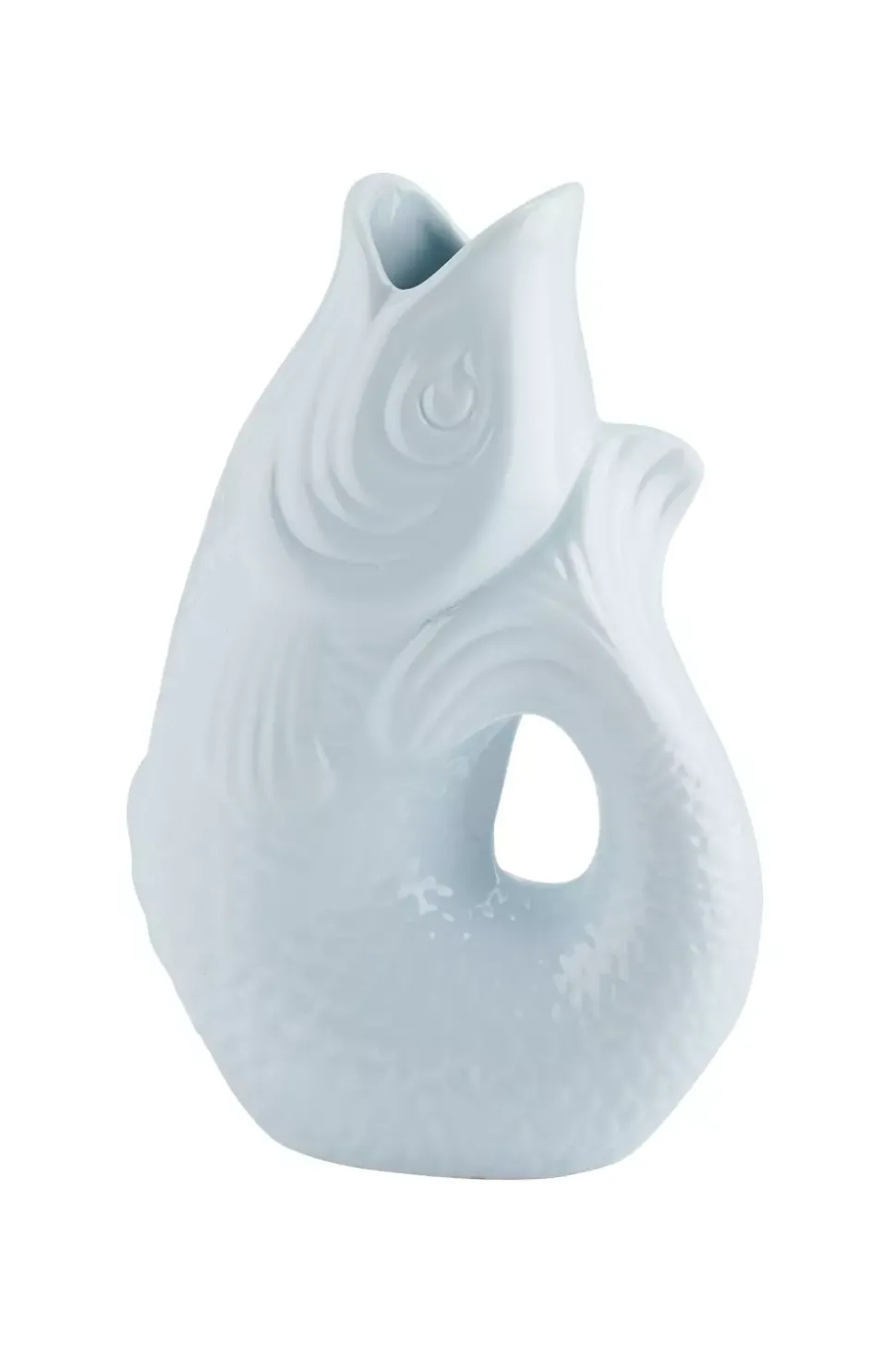 Monsieur Carafon Fiskevase S - Lyseblå