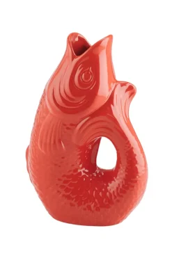 Monsieur Carafon Fiskevase S - Korallrød