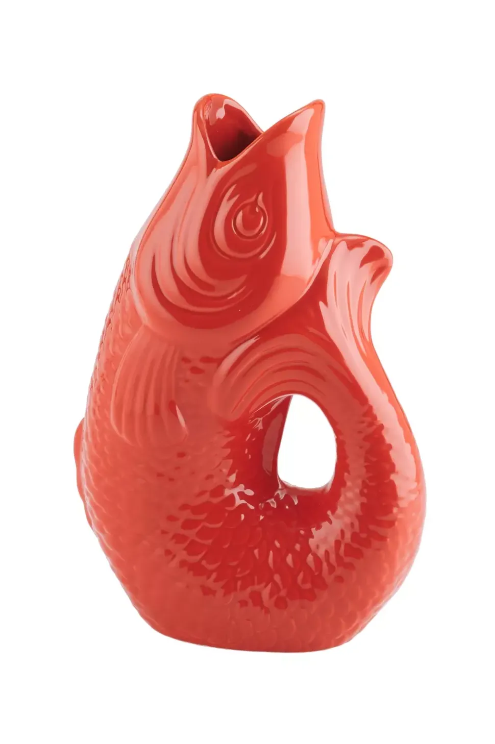 Monsieur Carafon Fiskevase S - Korallrød