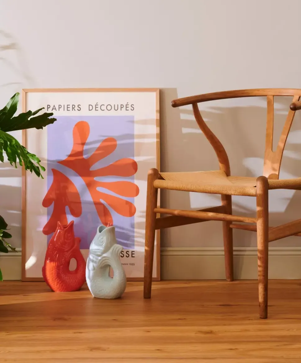 Monsieur Carafon Fiskevase XS - Regnbueblå
