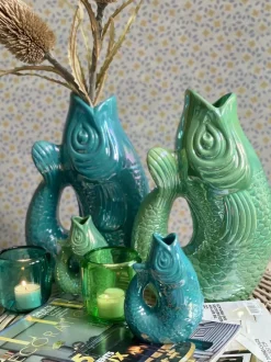 Monsieur Carafon Fiskevase XS - Sjøgrønn