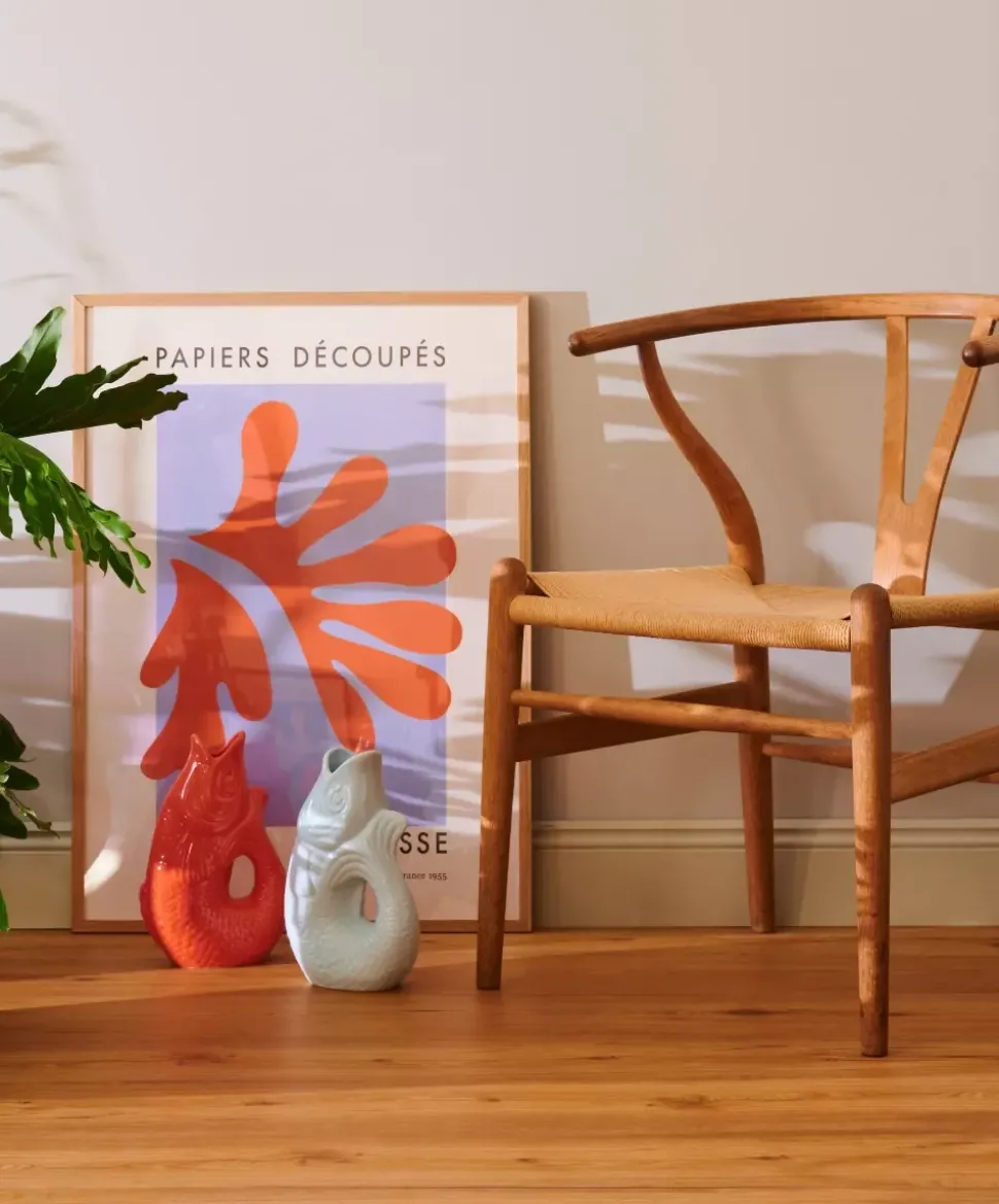 Monsieur Carafon Fiskevase XS - Laguneblå