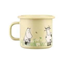 Moomin Emaljekopp - I Hagen Gul 2,5dl