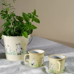 Moomin Emaljekopp - I Hagen Gul 2,5dl