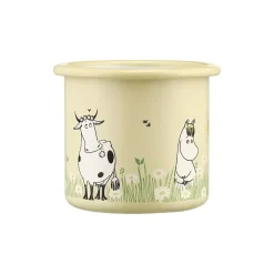 Moomin Emaljekopp - I Hagen Gul 2,5dl