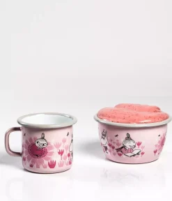 Moomin Emaljekopp - I hagen rosa