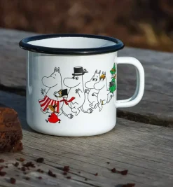 Moomin Emaljekopp - Moomindalen Hvit