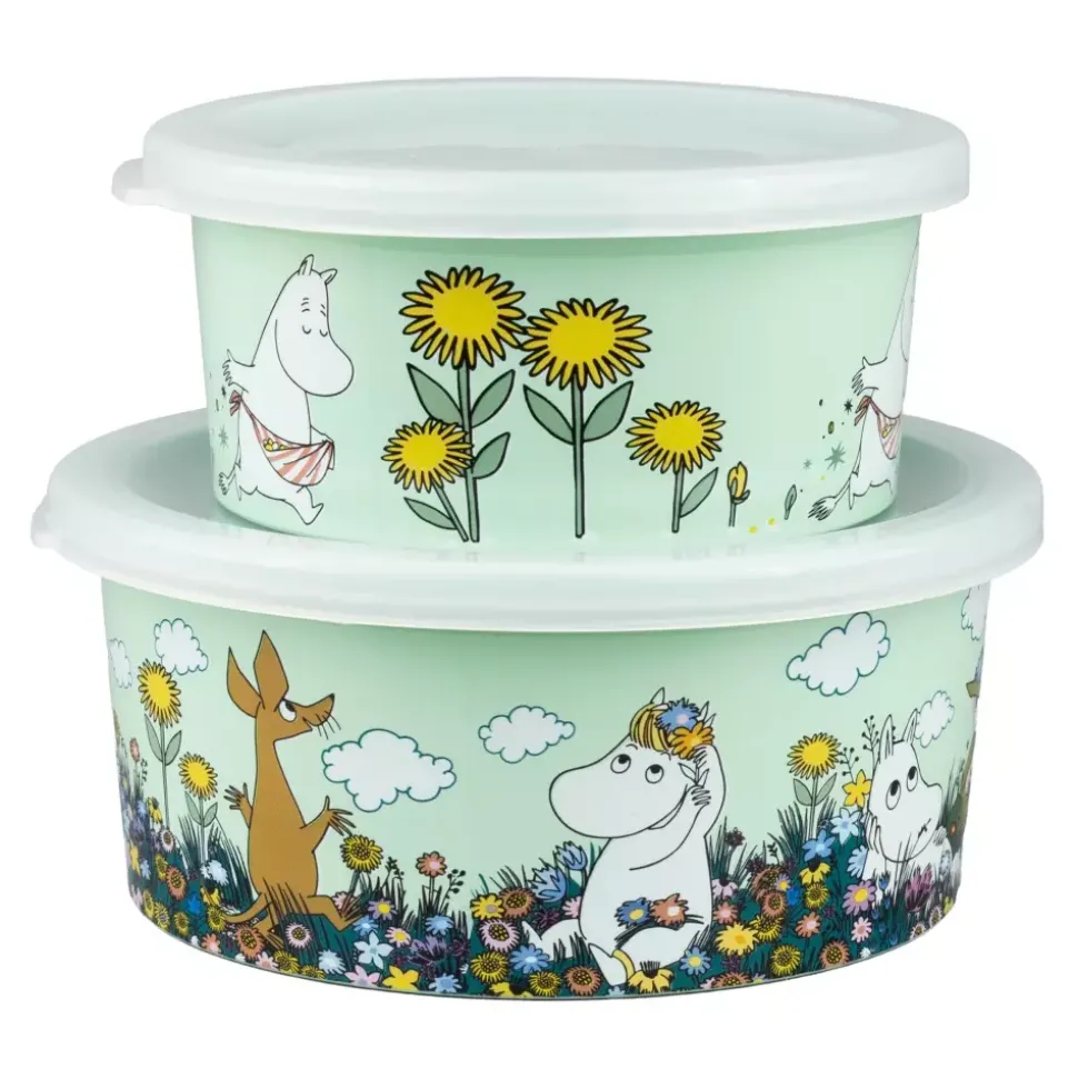 Moomin Eng Snackboks, 2-Pakning Grønn