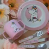 Moomin Eng Tallerken Med Sugekopp Rosa