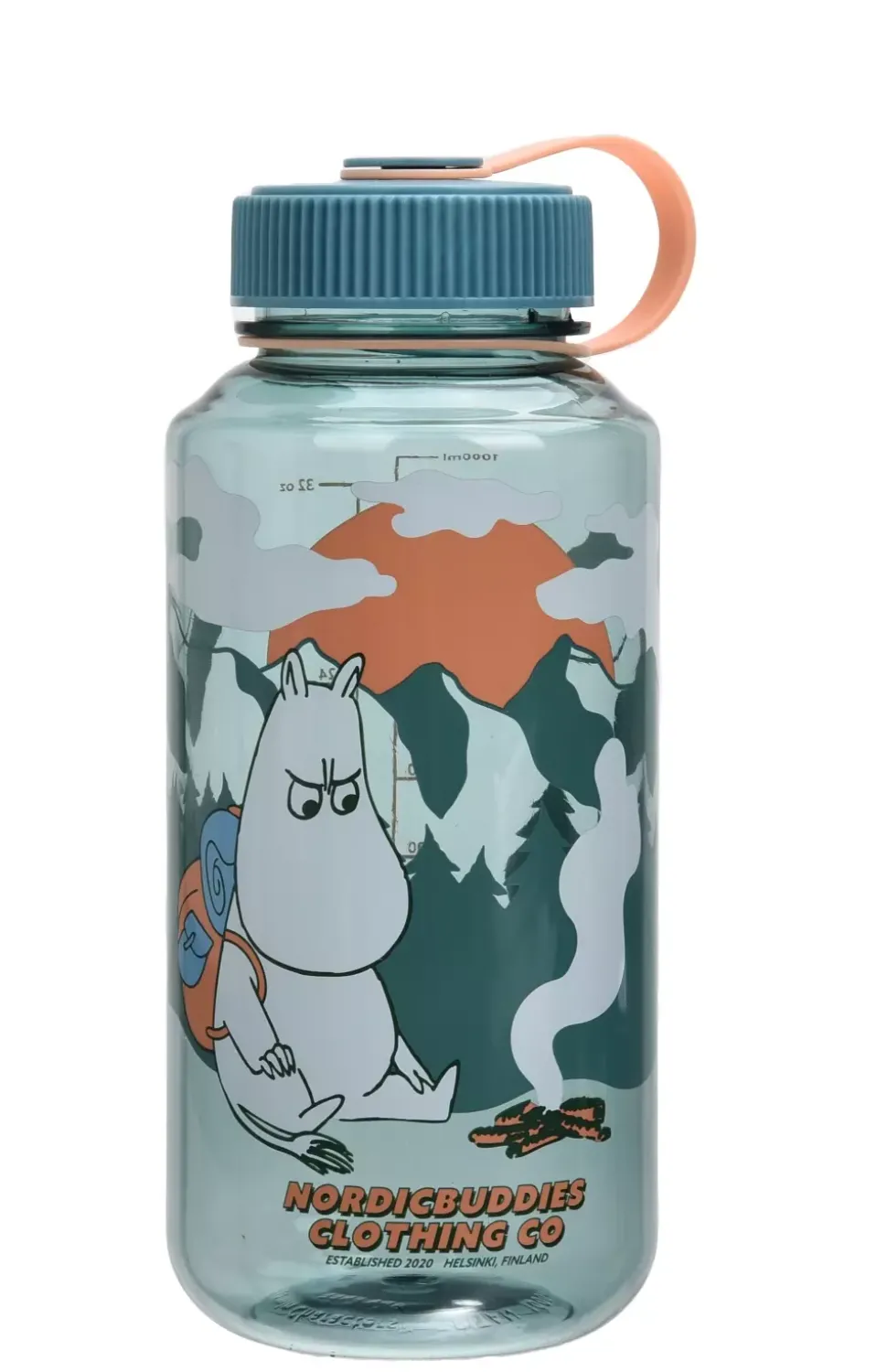 Moomin Everyday Vannflaske 960ml Grønn