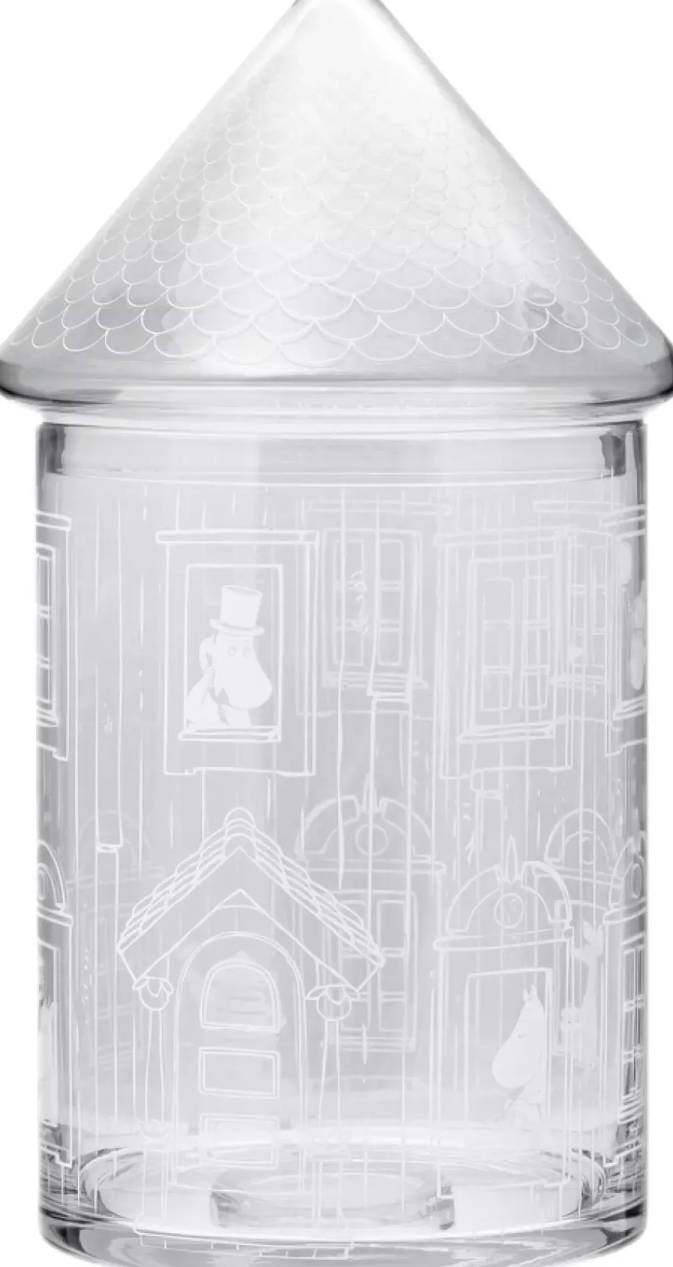 Moomin Glasskrukke Med Lokk - Moominhuset