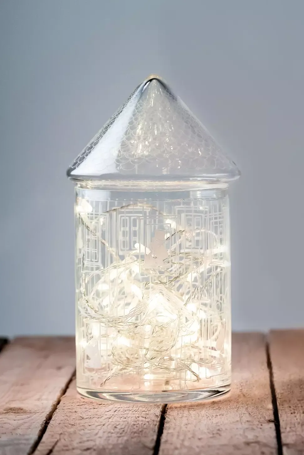Moomin Glasskrukke Med Lokk - Moominhuset