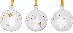 Moomin julekule - Sparkling stars 3pk