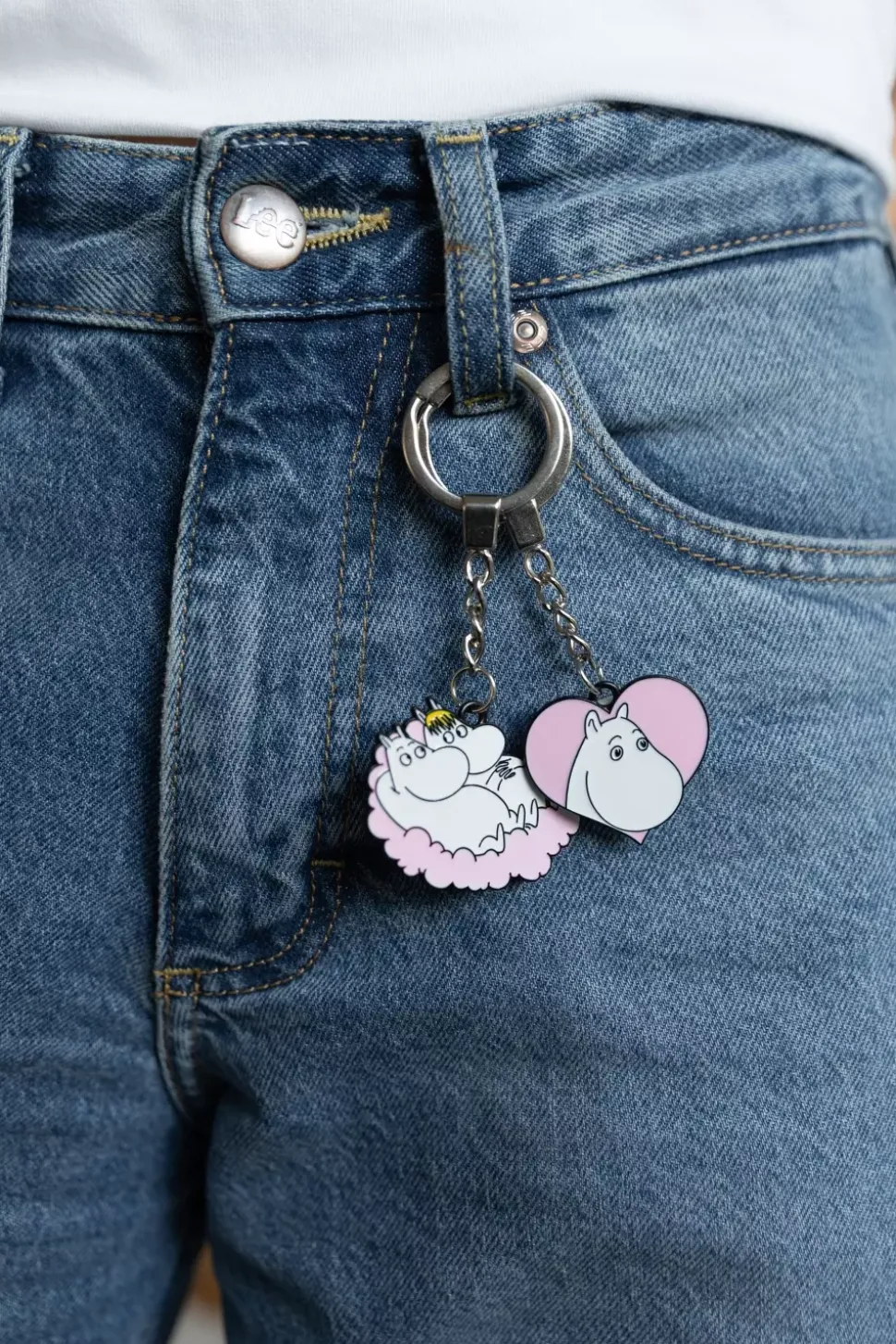 Moomin Nøkkelring Stor Karakter Kjærlighet