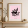 Moomin Poster Lille My Rosa H40