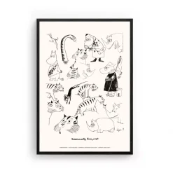 Moomin Poster Moomin80 Hvit